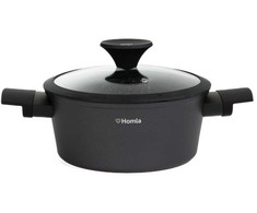 Homla Homle puodas su dangčiu Tristan, 2,4 l, juodas