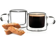 Set of double-walled glasses Homla CEMBRA, 2 x 80 ml