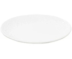 Dessert plate Homla SYLIA Baltas Ornament, 21 cm