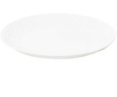 Plate Homla SYLIA Baltas Ornament, 27 cm