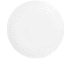 Plate Homla SYLIA Baltas Ornament, 27 cm