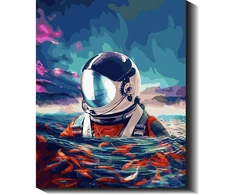 Astronautas vandenyne 40×50 cm