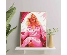 Barbė 40*50 cm (apvalus deimančiukai)