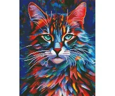 Daugiaspalvė katė 40*50 cm (apvalus deimančiukai)