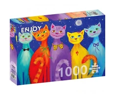 Dėlionė ENJOY Besišypsančios katės 1000 vnt.