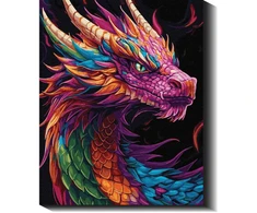 Drakono širdies liepsna 40×50 cm