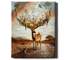 Elnis ir gėlės 40*50 cm
