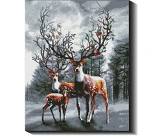 Gamtos centras 40×50 cm (kvadratiniai deimantukai)