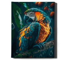 Tapyba pagal skaičius Graži papūga 40x50 cm