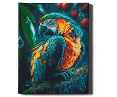 Dėlionė Graži papūga 40×50 cm (apvalūs deimantukai)