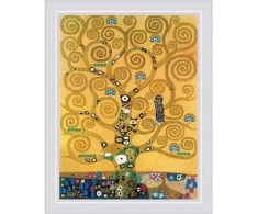 Riolis Gyvybės medis (G. Klimtas) 30x40 cm (ant audinio atsapausdintas piešinys)