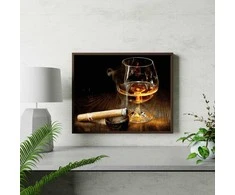 Konjakas ir cigaras 40*50 cm
