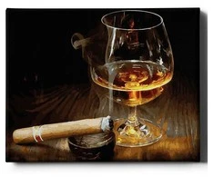Konjakas ir cigaras 40*50 cm