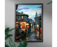 Lietus mieste 40*50 cm