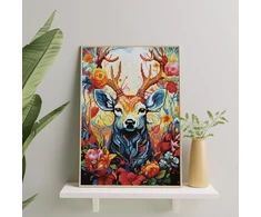 Magiškas elnias 40×50 cm (apvalūs deimantukai)