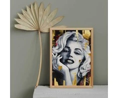 Marilyn Monroe 40*50 cm (Auksiniai dažai)