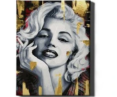 Marilyn Monroe 40*50 cm (Auksiniai dažai)