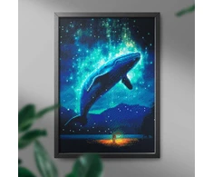 Mėlynasis banginis 40*50 cm (apvalus deimančiukai)
