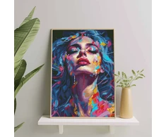 Merginos veidas 40×50 cm (apvalūs deimantukai)