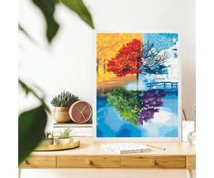 Metų laikai 40*50 cm (apvalus deimančiukai)