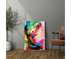 Moteris dažuose 40*50 cm