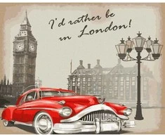 Retro Londonas 40*50 cm