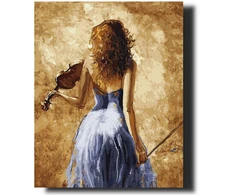 Smuikininkė 40×50 cm