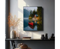 Tyla prie ežero 40*50