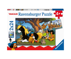 Ravensburger Dėlionė 2x24 vnt. - Yakari ir jo draugai