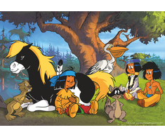 Ravensburger Dėlionė 2x24 vnt. - Yakari ir jo draugai