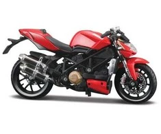 Lietuviškas modelis - Maisto Ducati Mod Streetfighter S 1:12 mastelis Raudona