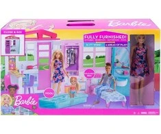 Mattel Barbie lėlių namas su priedais ir lėle GWY84