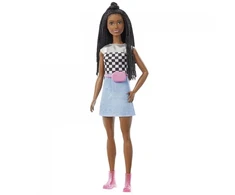 Mattel - Barbie Doll Wearing Checkered Top and Accessories