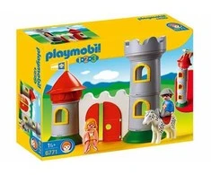 PLAYMOBIL konstruktorius My First 1.2.3. Knight's Castle (pažeista pakuotė)