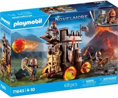 PLAYMOBIL 71643 Battle Wagon Novelmore Knights Fire Cannon Castle Series