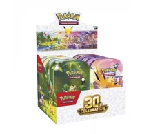 Kolekcinis kortų žaidimas - „The Pokémon Company“ 30-mečio šventinių mini skardinių ekspozicija, 10 vnt.