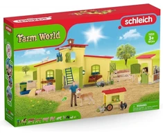 Schleich - Farm World Large Farm With Chicken Coop And Horse Box