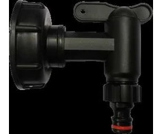 Pajungimas prie IBC konteinerio 60mm su kraneliu