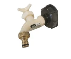Plastikinis pajungimas prie IBC konteinerio 60mm su kraneliu