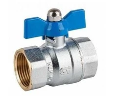 Rutulinis ventilis vandeniui 1" vidinis/vidinis sriegis (trumpa rankena)