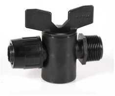 Ventiliukas su užveržimu 20mm x ¾" išorinis sriegis