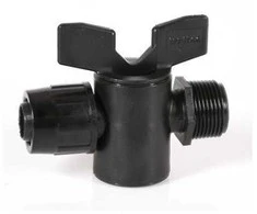 Ventiliukas su užveržimu 20mm x ¾" išorinis sriegis