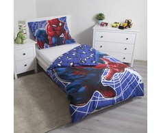 Patalynė świecąca w ciemności 140x200 Spiderman Człowiek Pająk 9339 bawełniana poszewka 70x90 JF24