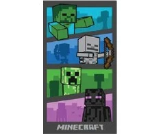 MCU „Minecraft“ vonios rankšluostis 70 x 140 cm