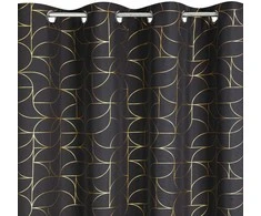 Eurofirany JUNGIKLIS ZAS/EVI/Juodas+GOLD 140X250