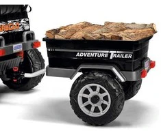 Per Perego Priekaba PEG PEREGO JOHN DEERE ADVENTURE TRAILER juodas