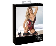Abierta Fina Body red/juodas S