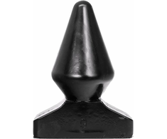 All Black All Juodas Model 7 Intimate Plug 18.5 cm - Smooth Grooved Surface
