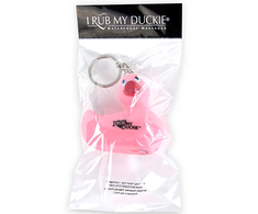 Rožinė Big Teaze Toys I Rub My Duckie Rožinė Keychain - Miniature Duck Priedas