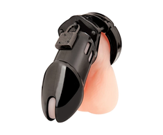 Blueline - Acrylic See-Thru Chastity Cage Juodas